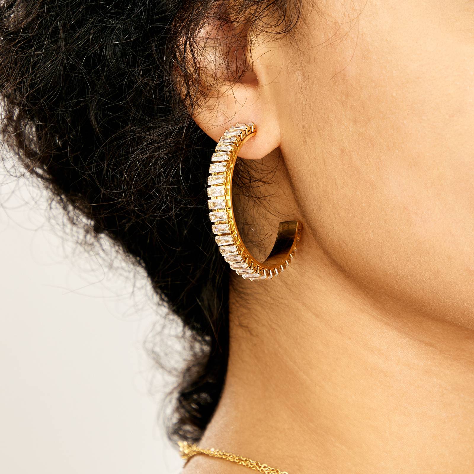 18K gold plated Stainless steel earrings