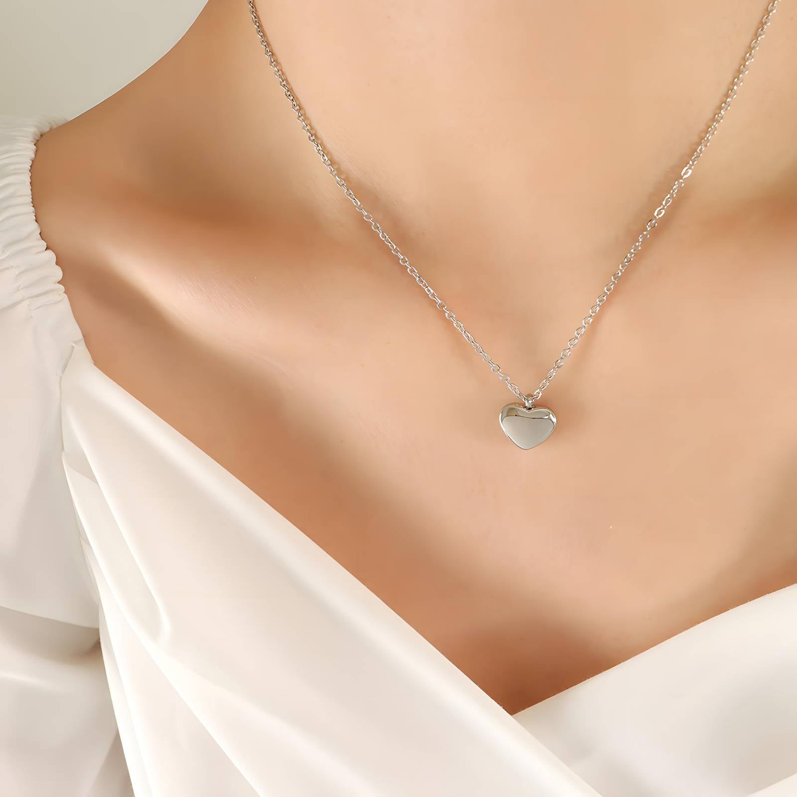Stainless steel Heart necklace