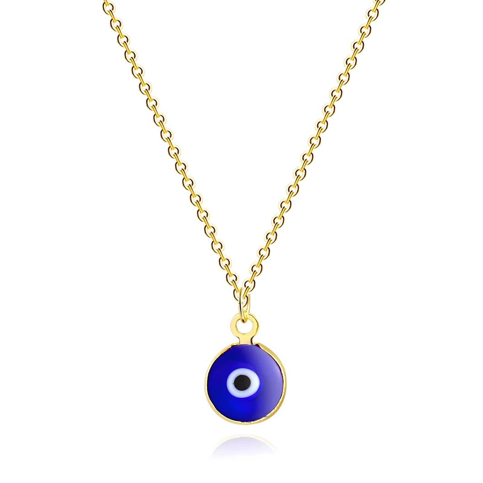 18K gold plated Stainless steel Evil Eye necklace