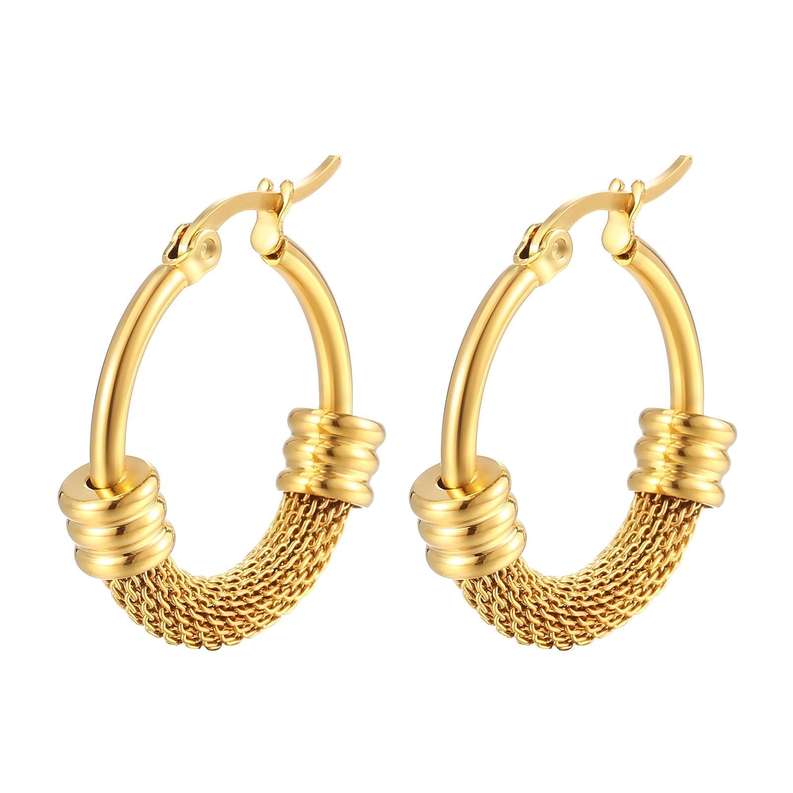 18K gold plated Stainless steel earrings