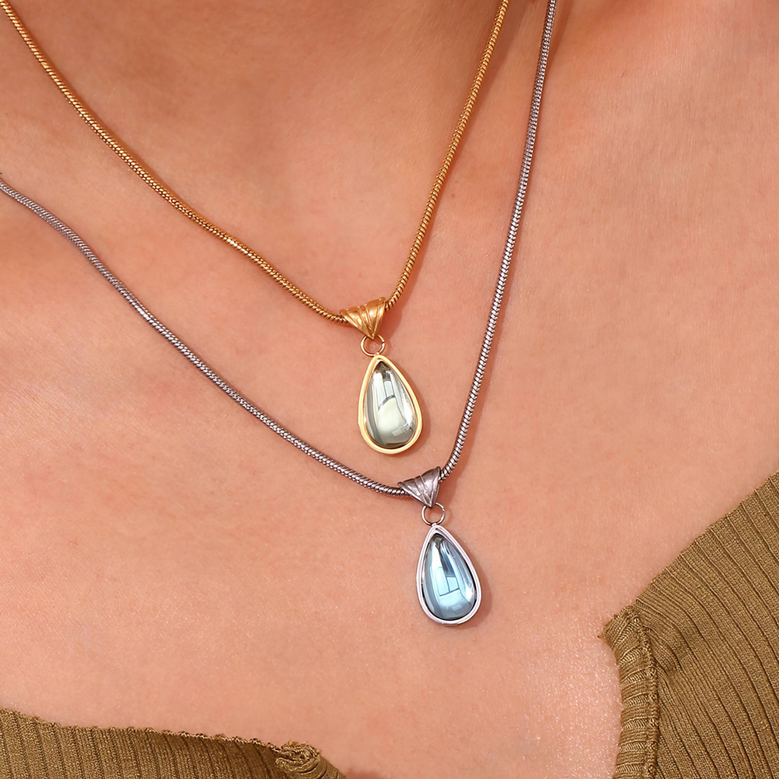 18K gold plated Stainless steel necklace