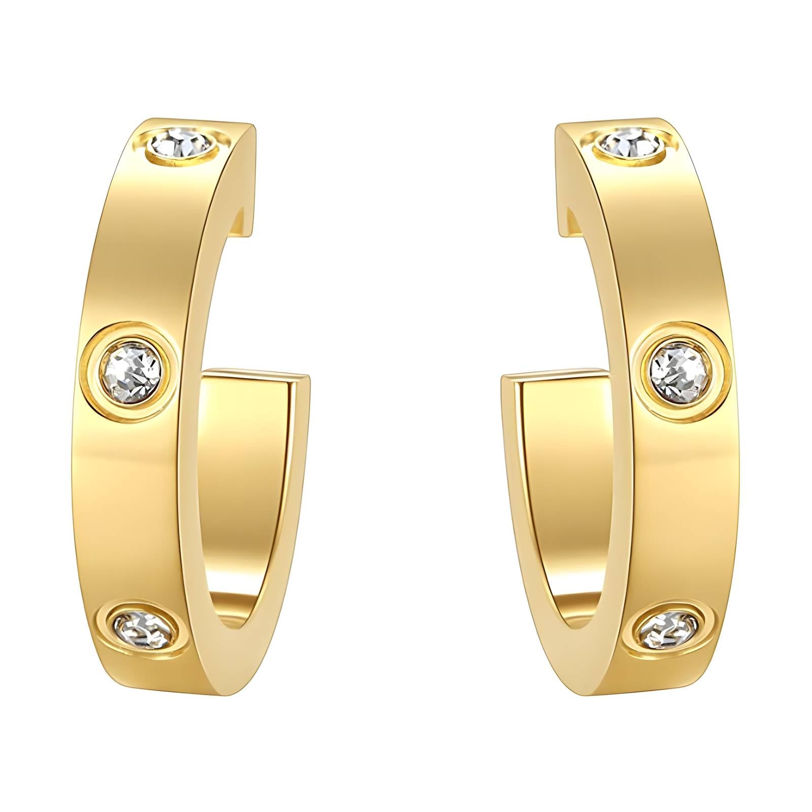 18K gold plated Stainless steel earrings