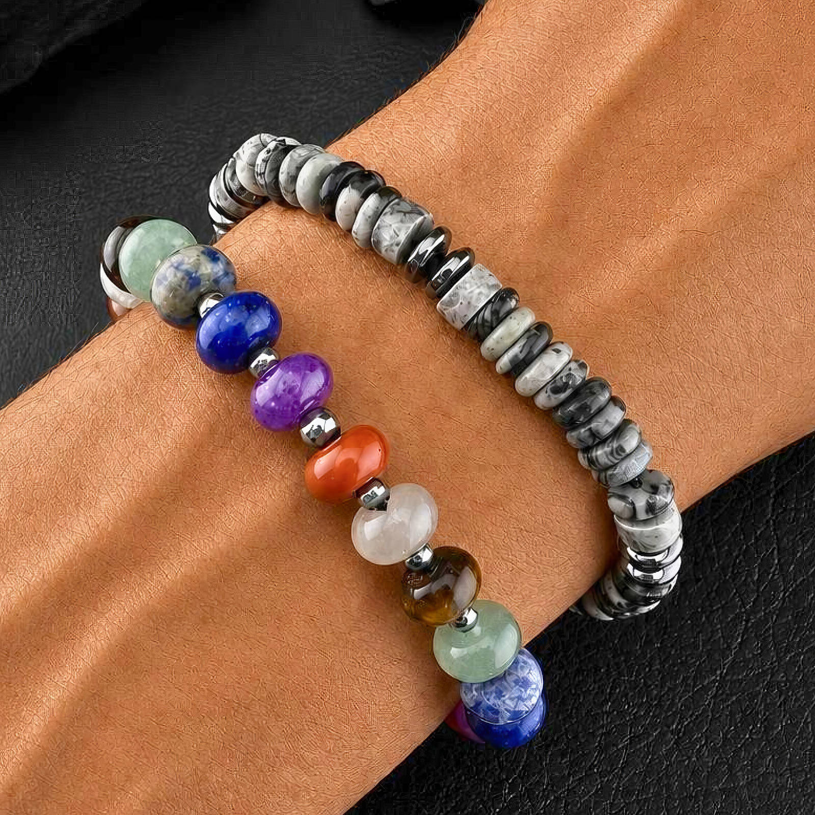 PREORDER Men's Natural Stone Bracelet
