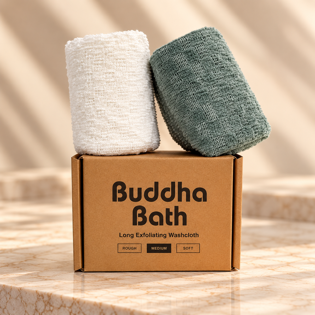 Long Exfoliating Washcloth (2 Pack)
