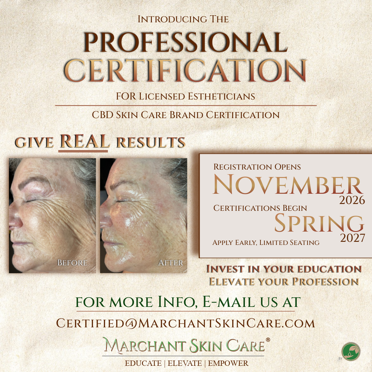 Marchant Skin Care® Certification Registration OPENS SOON!