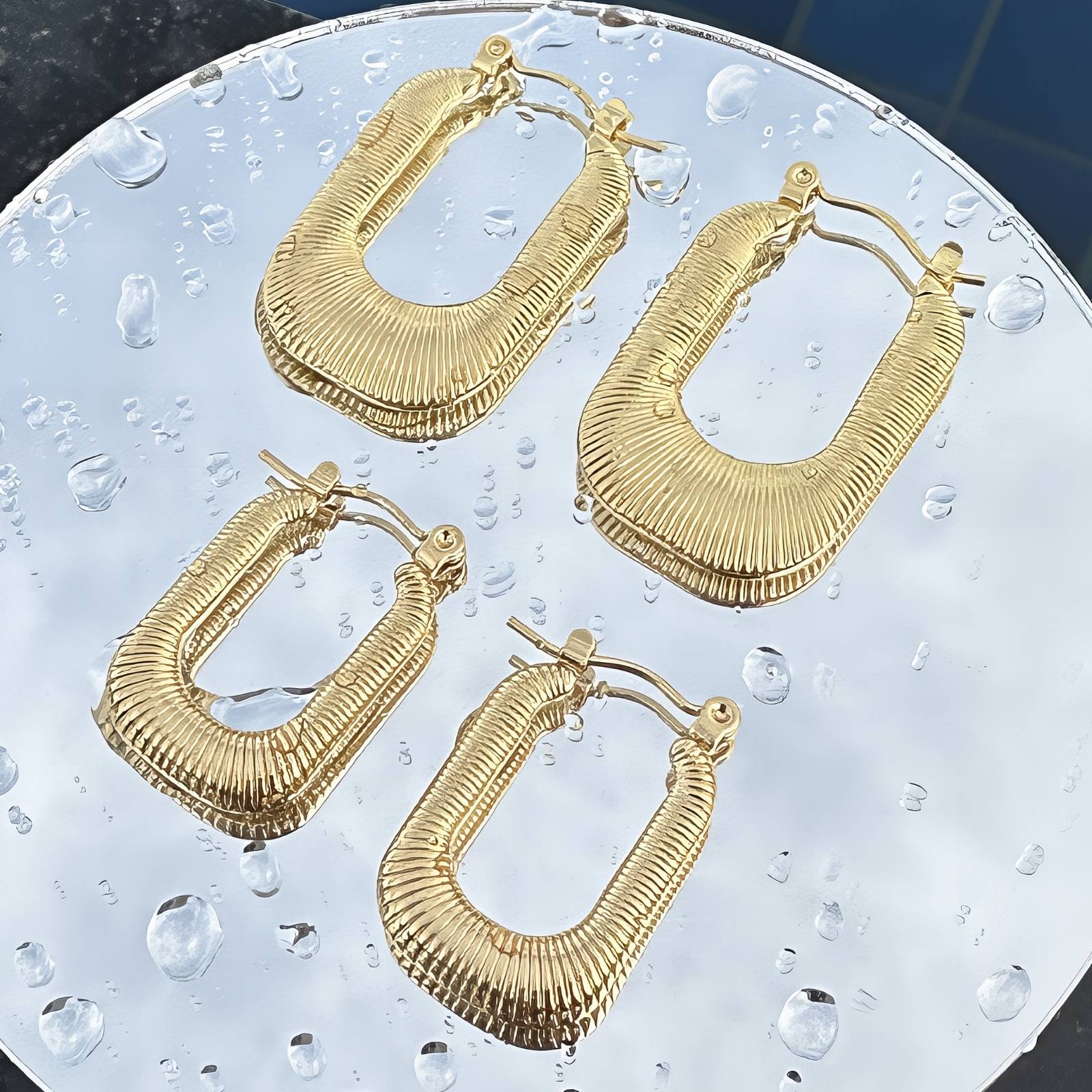 18K gold plated Stainless steel earrings