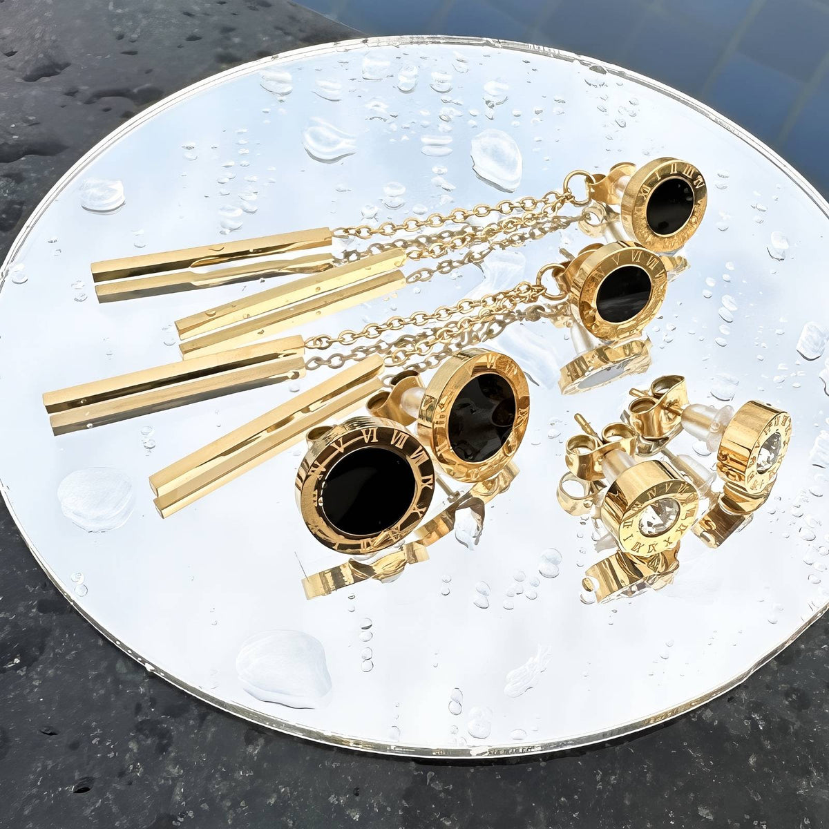 18K gold plated Stainless steel  Inspired earrings
