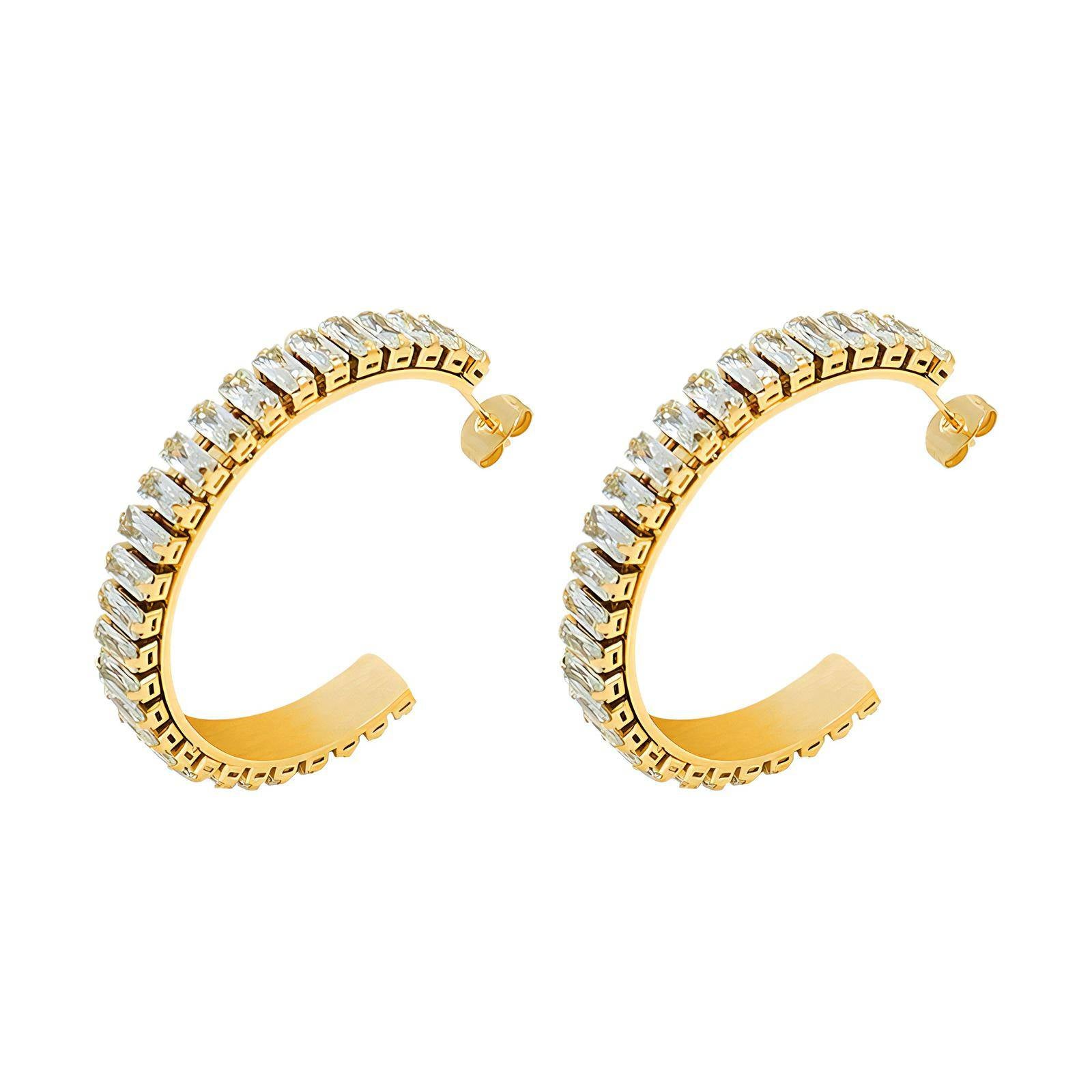 18K gold plated Stainless steel earrings