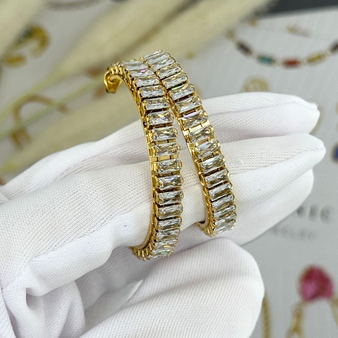 18K gold plated Stainless steel earrings