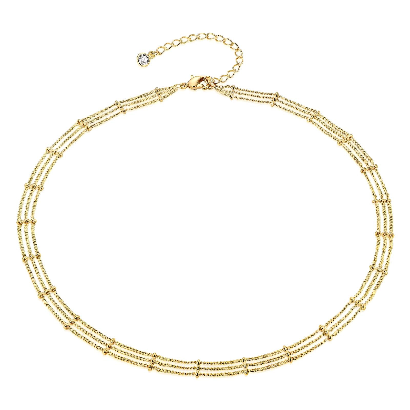 18K gold plated Stainless steel necklace