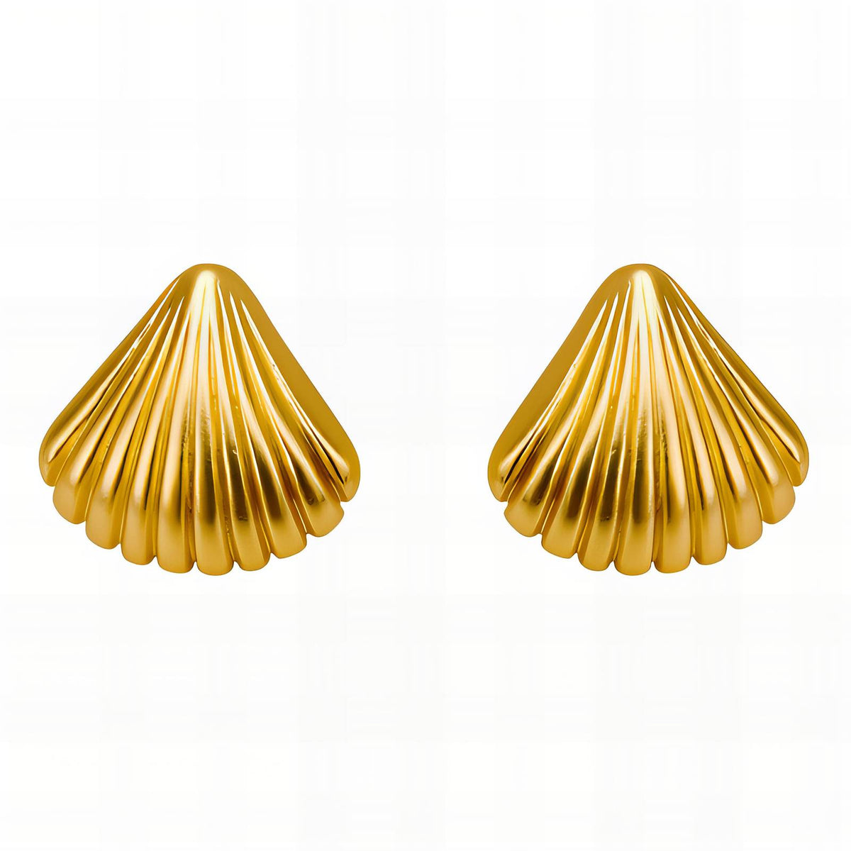 18K gold plated Stainless steel  Seashells earrings