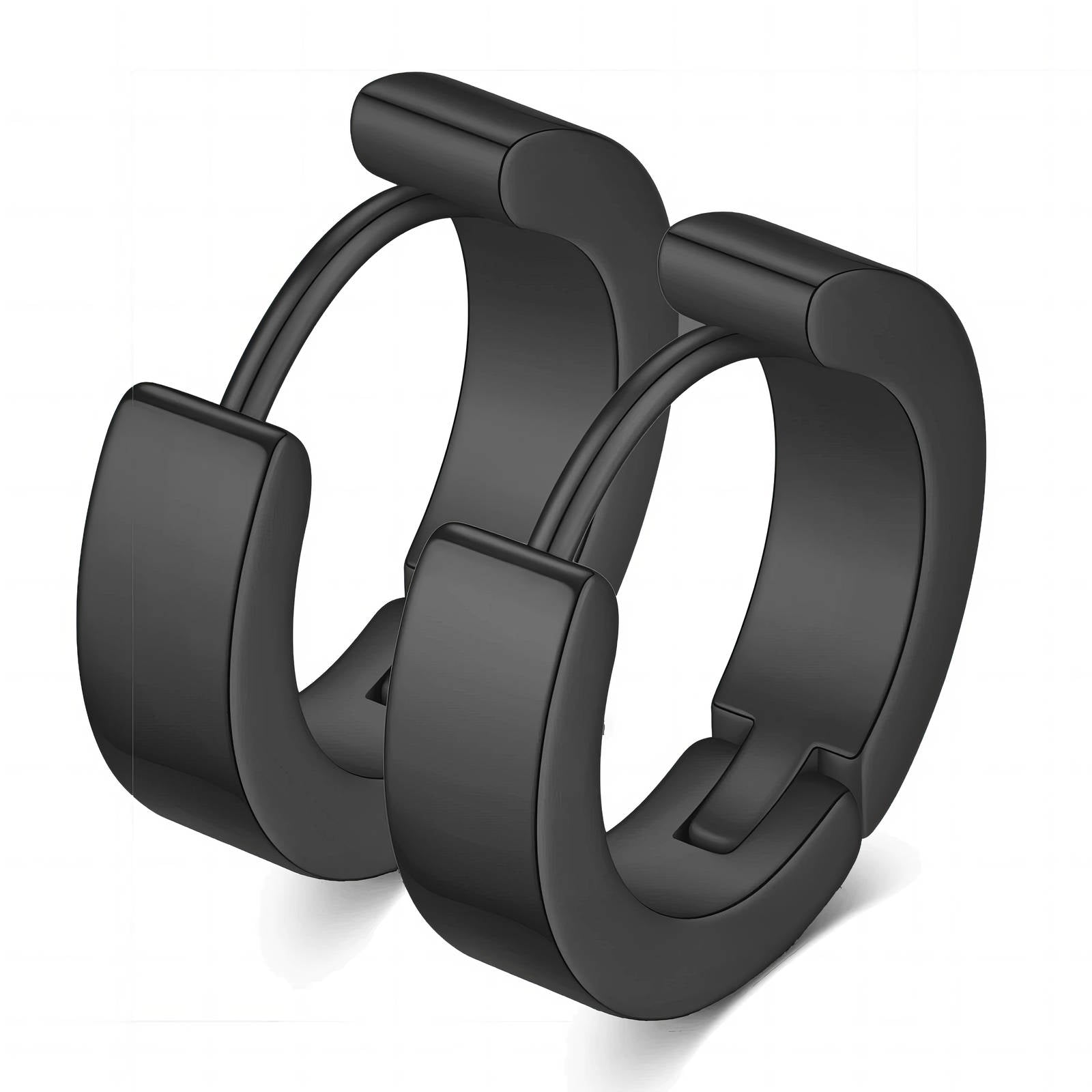 PREORDER Men's Black PVD Stainless Steel Earrings